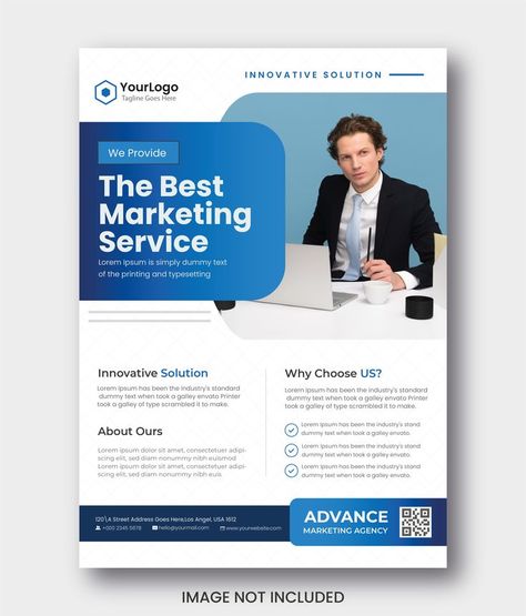 Modern Corporate Flyer Design | Flyer Design | Modern Flyer Design, Corporate Flyer Design, Flyer And Poster Design, Flyer Poster, Marketing Services, Flyer Design, Premium Vector, Graphic Resources, Poster Design