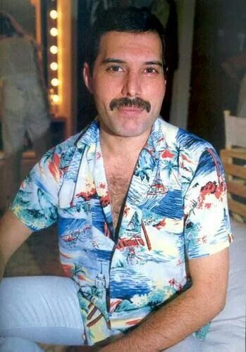 Freddie in one of his fave casual looks. A Hawaiian shirt Queen Lead Singer, Freddie Mercury Quotes, Freddie My Love, Mary Austin, King Of Queens, A Night At The Opera, Queen Photos, Roger Taylor, Queen Freddie Mercury