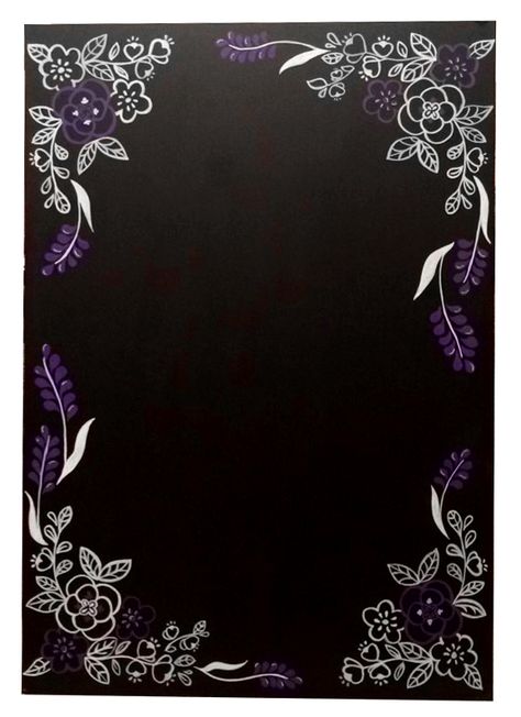 Excuse the bad photo! Floral chalk board border I created recently for a friends wedding using chalk pens. Lorna Boyer Chalkboard Flower Border, Chalkboard Border Ideas, Chalk Pen Art, Chalk Art Flowers, Chalkboard Borders, Chalkboard Border, Fall Chalkboard Art, Pretty Hand Lettering, Chalk Markers Art