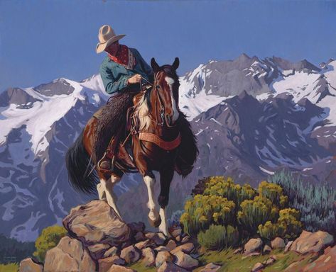 Mark Maggiori Wallpaper for mobile phone, tablet, desktop computer and other devices HD and 4K wallpapers. Mark Maggiori, And The Mountains Echoed, Western Artwork, Wilde Westen, Western Landscape, Western Paintings, West Art, Cowboy Art, Southwest Art