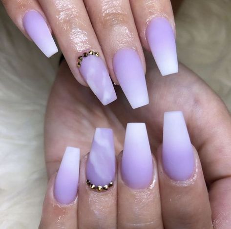 ▷ 1001+ ideas and designs for eye-catching ombre nails Nail Art Blanc, Nails Lavender, Nail Purple, Acrylic Nails Natural, Purple Ombre Nails, Nails Dark, Water Nails, Violet Pastel, Marble Nail Designs