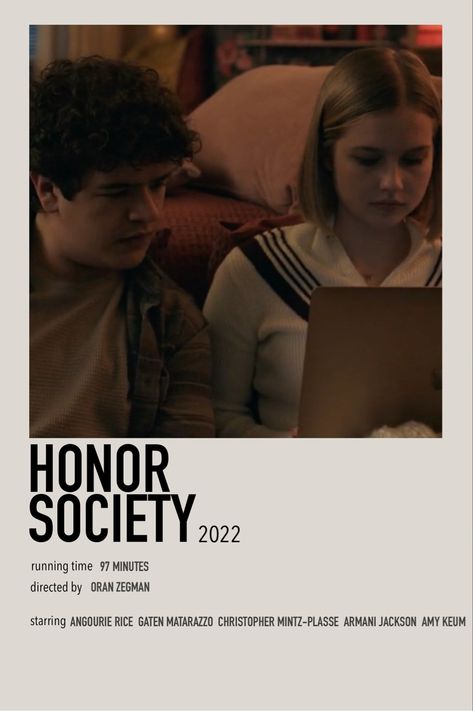 Honor Society Movie, Old Posters, Stranger Things Quote, New Movies To Watch, Girly Movies, American Series, Honor Society, Teen Movies, English Movies