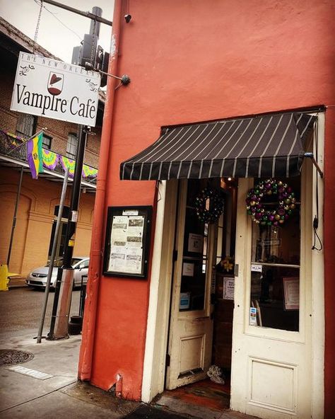 New Orleans Vampire Cafe on Instagram: "Join us for 🦇Weekend Brunch🦇 Sat & Sun 🍹 9am-1pm ⚰️ Special menu 🩸Bloodies 🍊Bottomless Mimosas" Vampire Cafe New Orleans, New Orleans Vampire, Vampire Cafe, New Orleans Cafe, Scenery Inspiration, New Orleans Food, Southern Things, New Orleans Fashion, Louisiana Creole