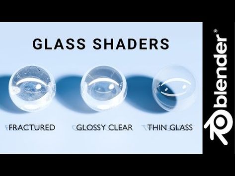 Blender Tutorial: Easiest Glass Shaders - YouTube Glass Blender, Blender Tutorial, 3d Design, Game Design, Clear Glass, Texture, Glass, Quick Saves