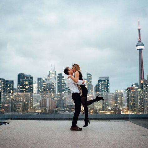 Olive Photography | Toronto Wedding Photographer Rooftop Proposal, Thompson Hotel, Hotel Rooftop, Moving To Toronto, Olive Photography, Best Wedding Ideas, Toronto Skyline, Butterflies In My Stomach, Proposal Photography