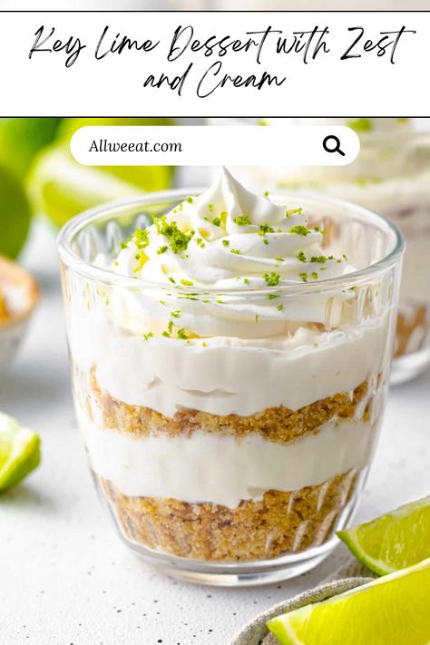 🍋 Refresh your taste buds with this zesty Key Lime Dessert topped with a creamy layer and fresh lime zest! Smooth, tangy, and easy to make, it’s the perfect summer dessert or a sweet treat for any occasion. Ready in just minutes, this delightful dessert combines the bright flavors of key lime with rich creaminess for a balanced bite. Ideal for no-bake desserts or a quick, refreshing dessert option! #KeyLimeDessert #EasyDesserts #CitrusLovers #CreamyDesserts #QuickSweets Lime Pudding Recipes, Key Lime Trifle, Key Lime Custard, Key Lime Dessert Recipes, Key Lime Dessert, Key Lime No Bake, Lime Dessert Recipes, Lime Dessert, Quick Sweets