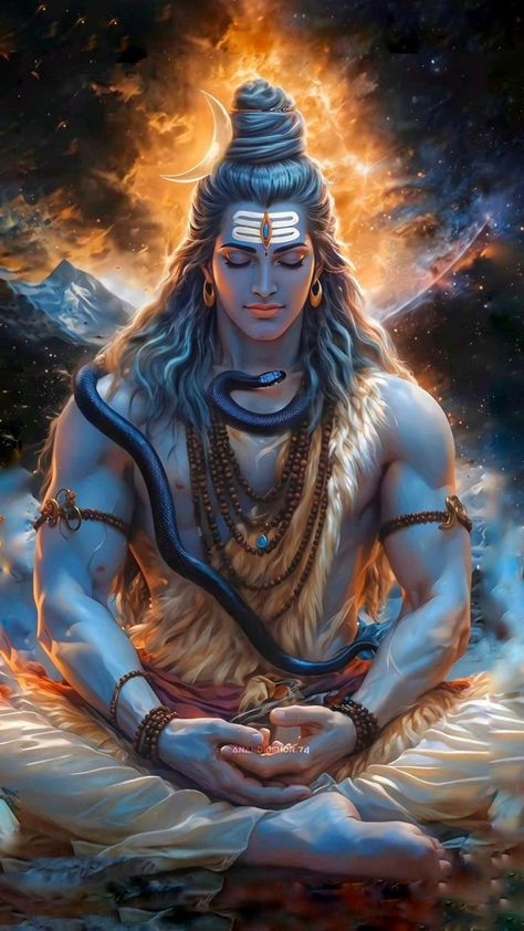 Photo To Cartoon Photoshop, Shiva Meditation, God Pics, Lord Murugan Wallpapers, Pictures Of Shiva, Shiv Shakti, Lord Photo, Om Namah Shivay, Shiva Parvati