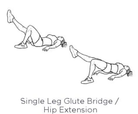 Single leg glute bridge Leg Glute Bridge, Single Leg Glute Bridge, Single Leg Bridge, Bridge Workout, Glute Bridge, Sport Fitness, Bridge, Gym