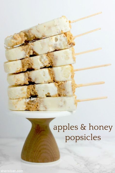 Pie On A Stick, Frozen Key Lime Pie, Cheesecake Popsicles, Citrus Desserts, Apple Honey, Key Lime Cheesecake, Lime Cheesecake, Sorbet Recipes, Honey Cake