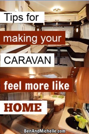 Living In Caravan, Touring Caravan Hacks, Caravan Set Up, Caravan Must Haves, Caravan Decor Ideas, Small Caravan Interior Ideas, Touring Caravan Interior Ideas, Touring Caravan Makeover, Caravanning Hacks