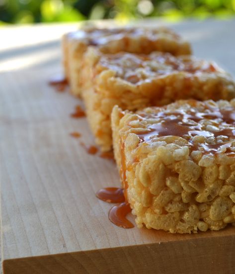 Salted Caramel Rice Krispie Treats, Bourbon Salted Caramel, Recipes For Rice, Caramel Rice Krispie Treats, Rice Krispie Bars, Creamed Rice, Rice Krispies Treats, Rice Recipes For Dinner, Krispies Treats