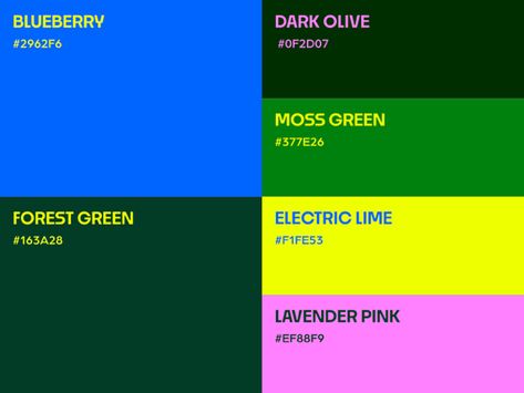 Flat Color Palette, Gradient Color Design, Brand Colours, Green Electric, Hex Color Palette, Matt Murdock, Brand Color Palette, Creative Illustration, Live Colorfully