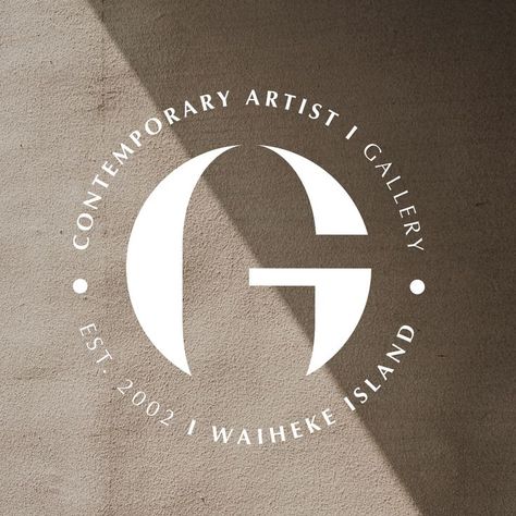 New contemporary Brand identity and Logo for a fine artist and gallery space Letter G Logo Design, Contemporary Logo Design, Graphic Designer Branding, Gallery Logo, Contemporary Branding, G Logo Design, Contemporary Logo, Elegant Logo Design, Decor Logo