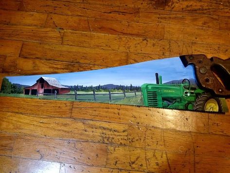 Hand painted 24" hand saw painted by Miranda DeOrnellis Painting On Old Hand Saws, Painted Saw Blades Ideas Easy, Painted Saws Ideas, Hand Saw Painting Ideas, Saw Painting Ideas, Painted Hand Saws, Old Saw Blades Ideas Paintings, Painted Saw Blades Ideas, Handsaw Painting