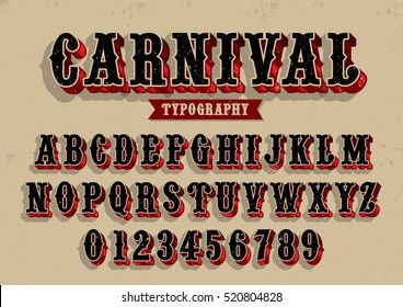 Circus Letters, Carnival Font, Circus Font, Sign Painting Lettering, Christmas Fonts Free, Design Alphabet, Japan Illustration, Vintage Logos, Tattoo Lettering Fonts