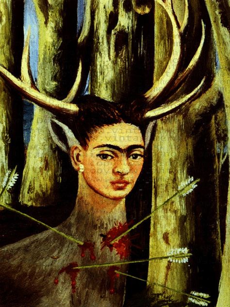 MEXICAN ART Frida Kahlo Painting Fabric Block by FRIDAKAHLOFABRIC  MEXICAN ART Frida Kahlo Painting Fabric Block Print  #frida #fridaart #art #fridakahlo #alteredart #mexicanart #mexican #mexico #mexicanartist #paintings #paintingartist #flamboyant #fridakahloart #vivalafrida The Wounded Deer, Frida Kahlo Diego Rivera, Diego Rivera Frida Kahlo, Frida Kahlo Paintings, Frida Kahlo Portraits, Kahlo Paintings, Frida And Diego, Frida Art, Frida Kahlo Art