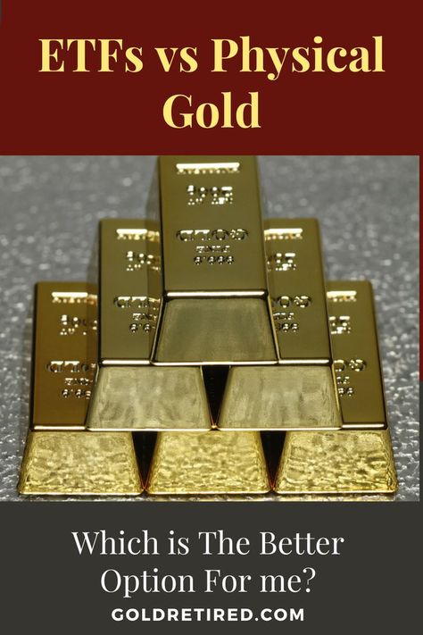 Etf Investing, Gold Bars For Sale, Gold Investments, Investment Tips, Wealth Creation, Which Is Better, I Need To Know, Financial Tips, To The End