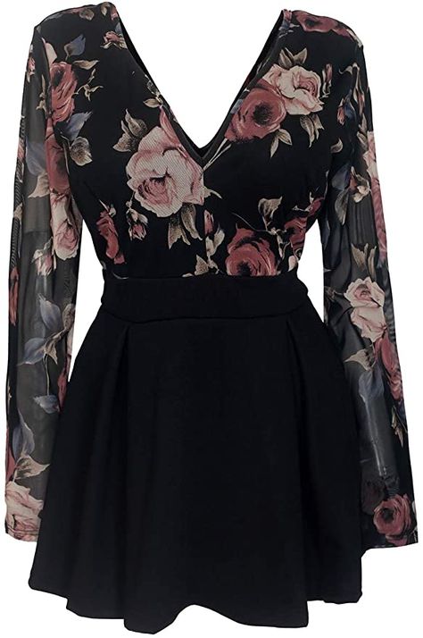 Amazon.com: eVogues Plus Size Lace Overlay Romper Dress: Clothing Plus Size Lace Dress, Trendy Romper, Plus Size Romper, Plus Size Lace, Black Floral Print, Lace Romper, Romper Dress, Dress Plus Size, Looks Vintage