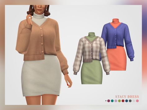 Sims 4 Cc Maxis Match The Sims Resource, Sims 4 Mother Clothes, The Sims Resource Maxis Match, Sims Maxis Match Cc Clothes, Sims 4 Cc Dresses Casual, Maxis Match Dress, The Sims Resource Clothing, Sims Resource Clothes, The Sims Resource Cc