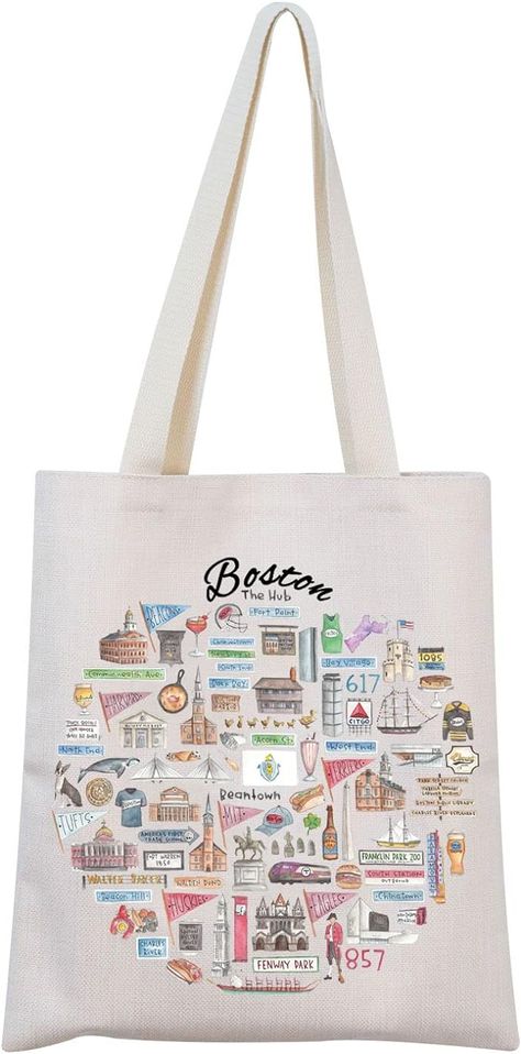 Amazon.com: MNIGIU Boston Tote Bag Boston Souvenir Gift Boston Travel Bag Boston Housewarming Gift (Boston Tote) : Clothing, Shoes & Jewelry Variety Store, Boston Travel, Cycling City, Charles River, Sin City, Kids Luggage, Reusable Grocery Bags, Black Tote, Facebook Posts