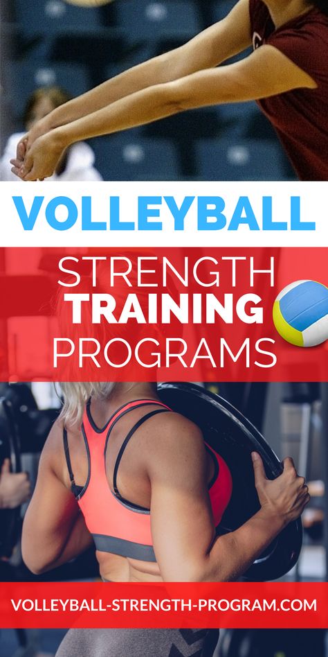 Volleyball Strength Training Programs Volleyball Workout, Volleyball Training Equipment, Kids Volleyball, Volleyball Conditioning, Youth Volleyball, Volleyball Team Gifts, Strength Program, Weight Training Programs, Volleyball Skills