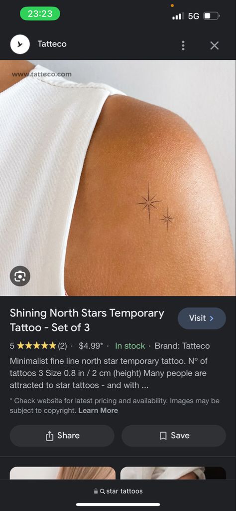 Southern Star Tattoo, Southern Cross Tattoo, Northern Star Tattoo, Tattoo Designs For Female, North Star Tattoos, Northern Star, Star Tattoo Designs, Star Tattoo, Southern Cross