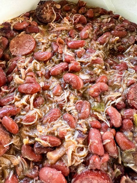 Southern Red Beans And Rice Recipe, Southern Red Beans And Rice, Southern Red Beans, Cajun Red Beans And Rice Recipe, Sausage Smoked, Red Beans And Rice Recipe Easy, Beans Recipe Crockpot, Red Bean And Rice Recipe, Andouille Sausage Recipes