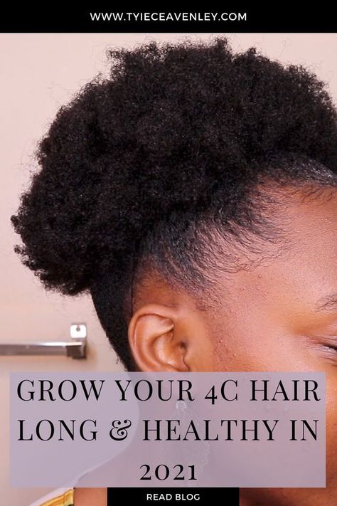 How To Grow Natural Hair Black Women, Growing 4c Natural Hair, Modern Mohawk, Hair Long Healthy, Natural Hair Long, Black Hair Afro, Natural Hair Care Routine, Natural Hair Routine, Best Natural Hair Products