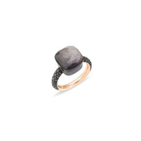 Pomellato Ring, New Zealand Jewellery, Rose Gold Black Diamond, Obsidian Ring, Black Diamond Ring, Black Diamonds, Fine Jewels, Diamond Stone, 18k Rose Gold