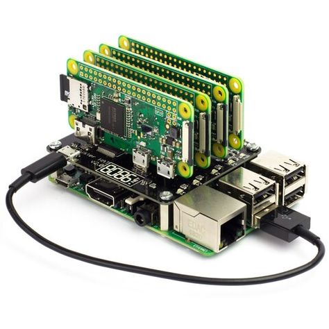 Raspberry Pi: Combine a Raspberry Pi with up to 4 Raspberry Pi Zeros for less than US$50 with the Cluster HAT - NotebookCheck.net News Cool Raspberry Pi Projects, Raspberry Projects, Pi Computer, Raspberry Pi Computer, Diy Arduino, Computer Projects, Diy Tech, Raspberry Pi Projects, Pi Projects