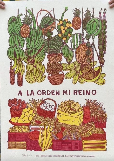 (4) WhatsApp Mexican Food Illustration Art, Colombian Art Paintings, Latin American Design, Latin Illustration, Latin America Aesthetic, Colombia Illustration, Library Artwork, Bathroom Mural, Colombian Culture