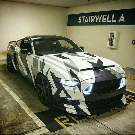 Winter Camo Stang Camo Mustang, Mobil Mustang, Winter Camo, Car Paint Jobs, Cars Lamborghini, Mustang Sally, Mustang Car, Ford Mustang Car, Car Wraps