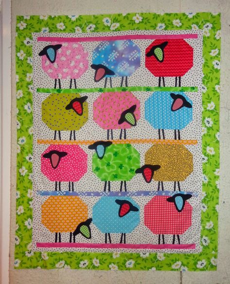 Sheep Quilt, Baby Quilt Patterns, The Sheep, Support Group, Scrap Quilts, Quilt Inspiration, Quilt Making, Quilt Pattern, Quilting Projects