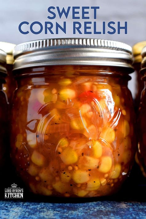 Canning Mexican Corn Recipes, Sweet Corn Relish Recipes, Corn Relish Recipes Canning, Sweet Corn Salsa Recipe, Sweet Corn Relish, Corn Relish Recipes, Canning Preserves, Sweet Corn Salsa, Pickled Corn