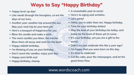 Everyone wants to show their love with that perfect birthday wish. Looking for a unique way to say happy birthday is a challenge, no matter who you are. Ways To Say Happy Birthday, Wishing Someone Happy Birthday, Thanks For Birthday Wishes, Find Your Zodiac Sign, Thank You For Birthday Wishes, Happy Birthday Words, Unique Birthday Wishes, Other Ways To Say, Birthday Words