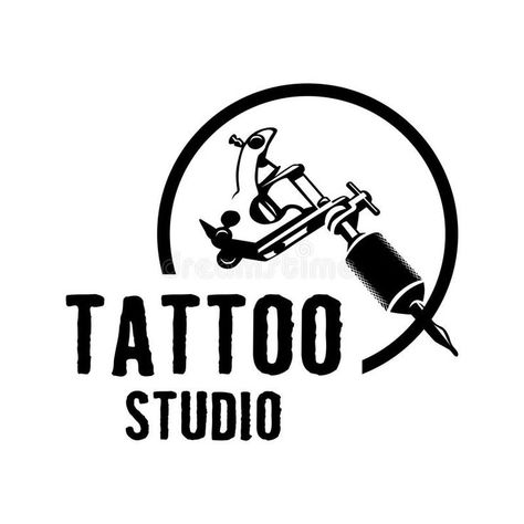 Studio Logo Design Ideas, Tattoo Studio Logo, Tattoo Home, Studio Logo Design, Tattoo Logo, Logo Design Ideas, Piercing Studio, Studio Logo, Vintage Studio