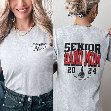 Marching Band Senior 2024 Shirt, Band Mom Tshirt, Marching Band Mama, High School Band Shirt, Drumline, Drum Major, Color Guard, Percussion Senior Band Mom Shirts, Band Mom Shirts Ideas, School Band Shirts, Band Shirt Ideas, Marching Band Mom, Band Mom Shirts, Band Ideas, Style Letters, Drum Major