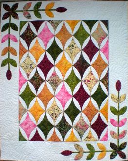 Diamond Quilt Pattern, Hope Diamond, Simple Quilt, Fusible Applique, Keepsake Quilting, Reverse Applique, Quilt Border, Lap Quilts, Colorful Quilts