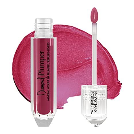 Physicians Formula Mineral Wear Diamond Lip Plumper Gloss, Dermatologist Tested, Brilliant Berry Diamond Lip Plumper Gloss, Physicians Formula Makeup, Soften Lips, Lip Enhancement, Hydrating Lip Gloss, Essence Cosmetics, Lip Injections, Plumping Lip Gloss, Perfect Lips