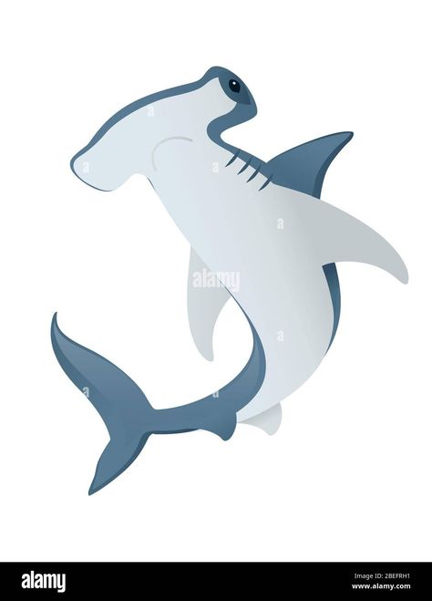 Hammerhead Shark Drawing Cute, Hammerhead Shark Painting, Hammerhead Shark Drawing, Underwater Room, Shark Cartoon, Cardboard Creations, Shark Painting, Shark Drawing, Hammerhead Shark