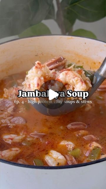 Mary Smith on Instagram: "Today we’re making JAMBALAYA SOUP 🔥 for episode 4 of my high protein cozy soups & stews series! This is an oldie but goodie recipe that I make time and time again. It’s got 22g of protein per serving (it makes 6), and is packed with amazing flavor from the homemade creole seasoning! You can use cauliflower rice or regular rice. Make sure to see the notes on the recipe card, as the amount of broth you need to use changes based on the type of rice & cooking method you use! Enjoy!!
.
Comment “recipe” below and I’ll send it to you! It’s also linked in my bio, or you can Google Maryswholelife Jambalaya Soup OR simply search for it on maryswholelife.com ❤️
.
#soup #soupszn #spicy #glutenfree #dairyfree #jambalaya #jambalayasoup #soupseries #cozy #fallrecipes #protein # Jambalaya Soup, Cozy Soups, Dinner This Week, Creole Seasoning, Soups Stews, Jambalaya, Cooking Method, Best Dishes, Gumbo