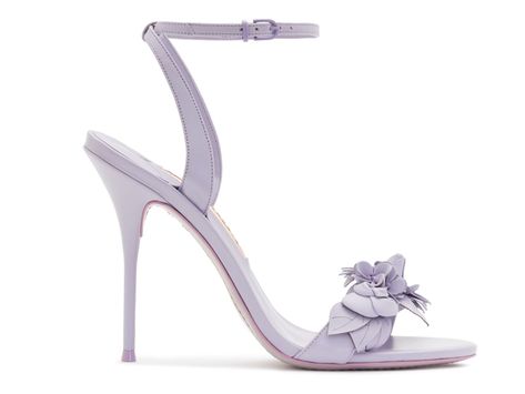 Scorpio: October 23–November 21 Scorpio Sophia Webster purple sandals wedding shoes You’re as bold and witty as they come, and you won’t be afraid to stray away from the norm with your wedding day shoes. A pair of light purple or pastel sandals are just as charming as you are, and will be the perfect touch to make your look pop. (Because, per Best Bridal Shoes, Purple Sandals, Shoe Gallery, Wedding Sandals, Sophia Webster, Fabulous Shoes, Black High Heels, Shoe Style, Bridal Shoes