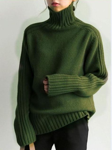 Thick Turtleneck, Knitwear Fashion, Inspiration Mode, Knit Fashion, Winter Sweaters, Knitting Inspiration, Sweater Weather, Women's Sweater, Stylish Outfits