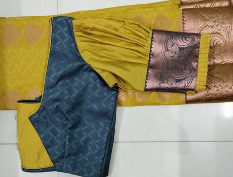 Customized by Iraivi, Erode.. WhatsApp @9629762795 Elbow Sleeve Blouse, Chudithar Neck Designs, Blouse Designs Catalogue, Silk Blouses, Patch Work Blouse, Silk Saree Blouse Designs, Elegant Blouse Designs, Silk Saree Blouse, Stylish Blouse Design