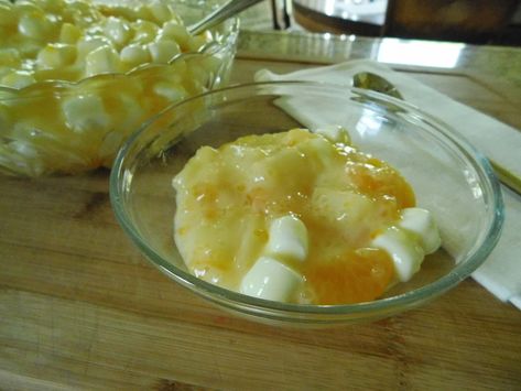 Tapioca Fruit Salad, Pineapple Tapioca Pudding, Tapioca Fruit Salad Recipe, Tapioca Salad, Marachino Cherries, Tapioca Recipes, Fruit Salad With Pudding, Tapioca Pudding, Peach Blueberry