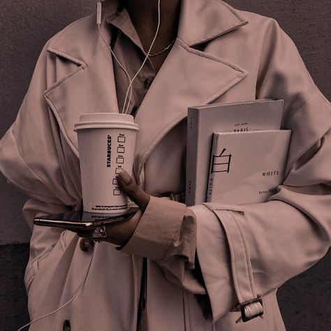 Phd Student Aesthetic, Student Aesthetic, Phd Student, Trench Coat, Medical, Coffee, Books