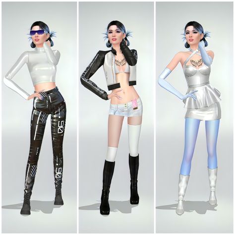 sims 4 outfits lookbook cc mods cyberpunk aesthetic Sims 4 Cc Cyberpunk, Sims 4 Futuristic Cc, Sims 4 Cyberpunk Cc, Dystopian Clothes, Sims 4 Outfits, Techwear Girl, Aesthetic Sims, Sims Download, Outfits Lookbook