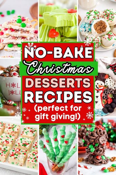 21 No-Bake Christmas Desserts for The Sweetest Holiday Bites - ZEN AND HONEY Christmas Deserts Easy, Desserts For A Party, Holiday Bites, Christmas No Bake Treats, No Bake Christmas, Christmas Baking Easy, Bake Christmas, Christmas Baking Cookies, Christmas Truffles