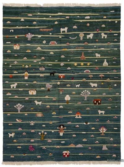 Green New Turkish Kilim Rug Striped Rugs, Jon Klassen, Rug Inspiration, Tapestry Fabric, Vintage Turkish Kilim Rug, Kilim Area Rug, Farmhouse Rugs, Patchwork Rugs, Handwoven Kilim