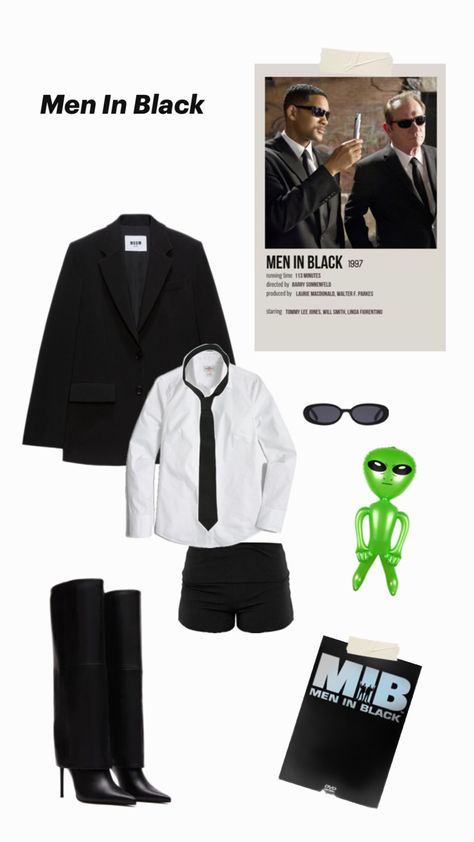 Men in black Halloween costume for girl Halloween Costume Ideas Men, Men In Black Costume Ideas, Black Costume Ideas, Men In Black Halloween Costume, Men In Black Halloween, Costume Ideas Men, Men In Black Costume, Black Halloween Costume, Black Halloween Costumes